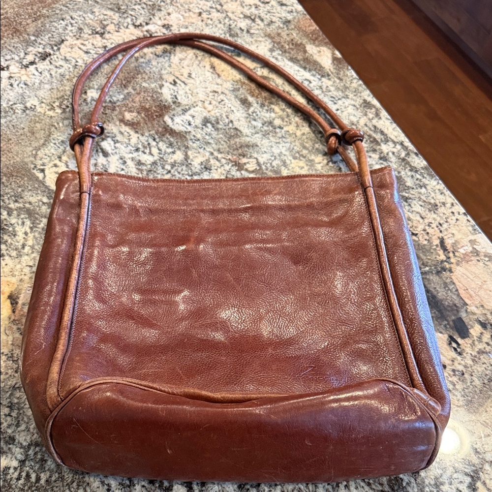 Elegant Brown Leather Women's Bag